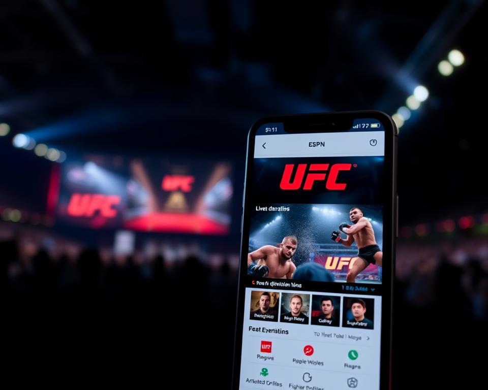 ESPN app for streaming UFC events ESPN app for streaming UFC events